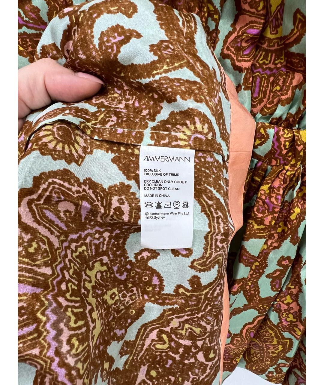 ZIMMERMANN Мульти шелковое платье, фото 6