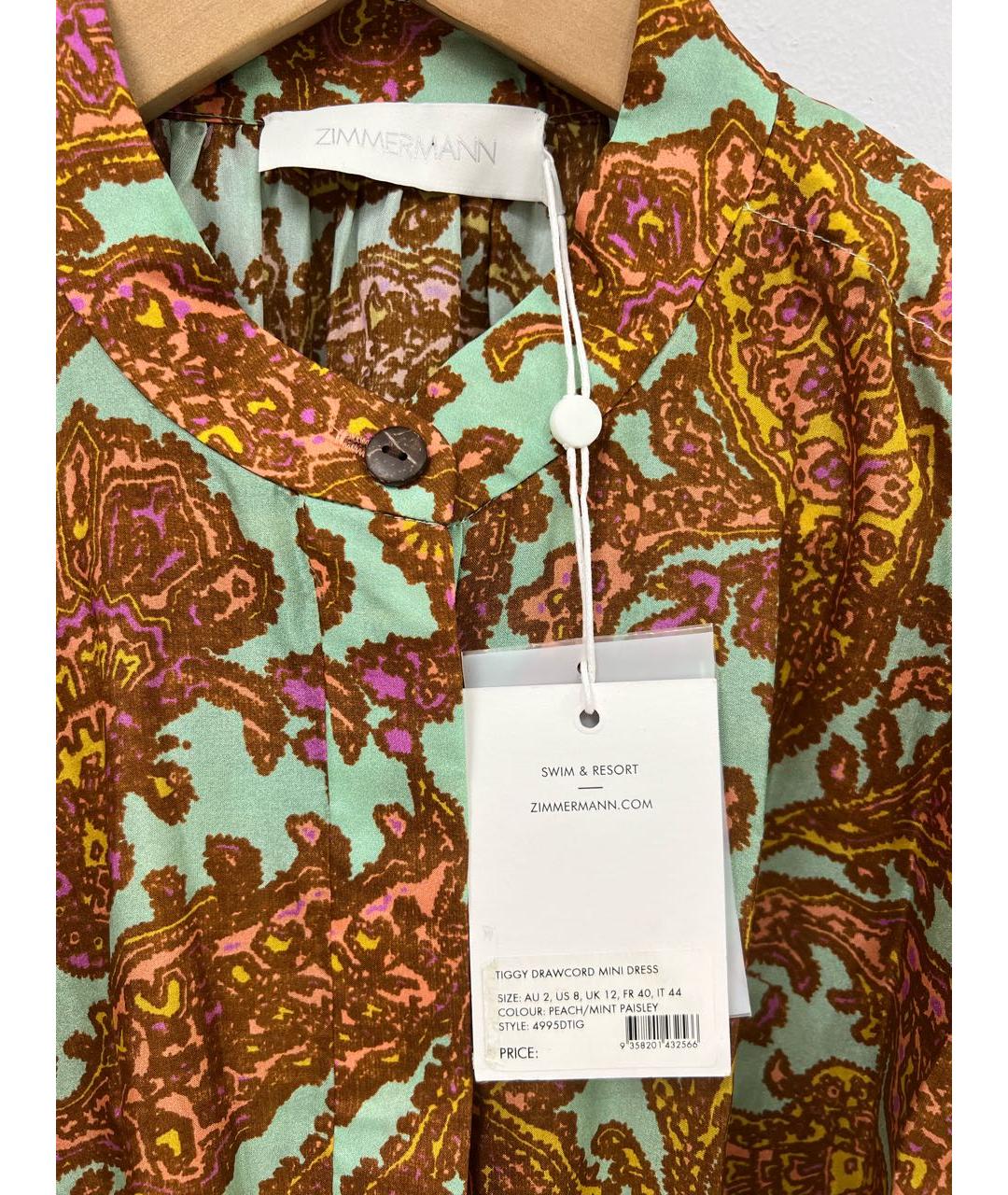 ZIMMERMANN Мульти шелковое платье, фото 4