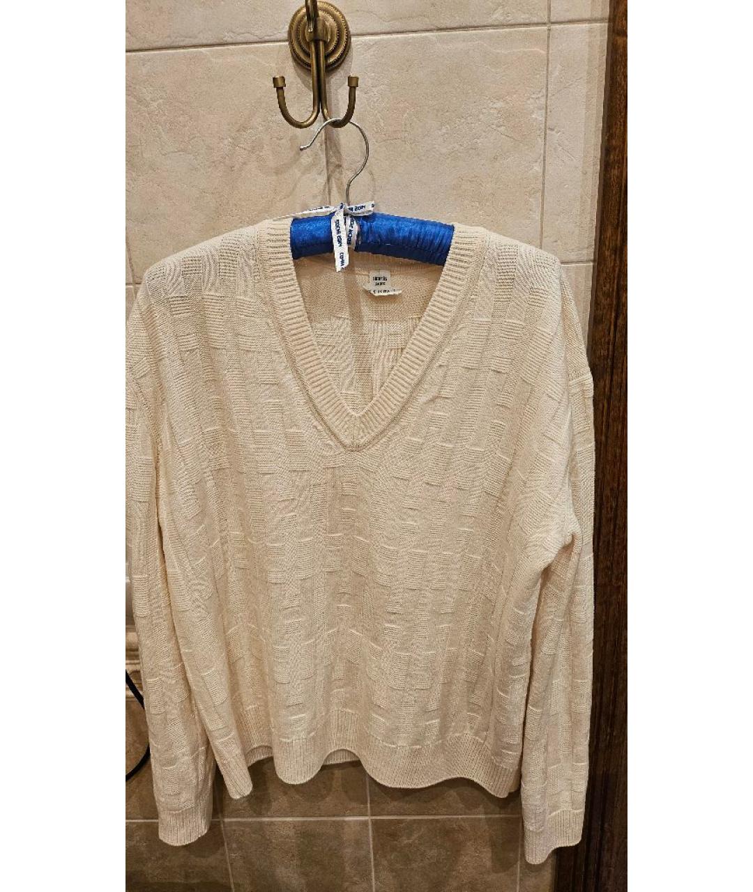 HERMES Бежевый шерстяной джемпер / свитер, фото 5