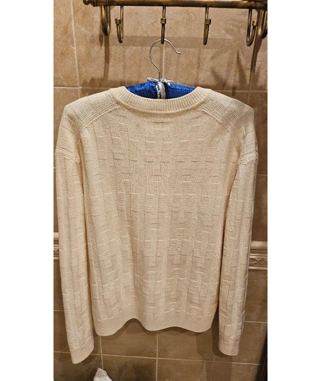 HERMES Бежевый шерстяной джемпер / свитер, фото 2