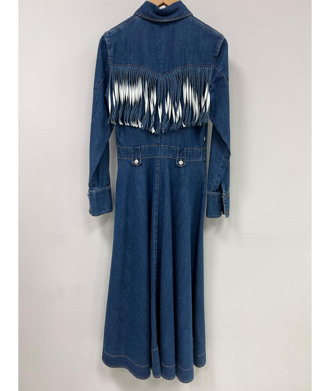 MSGM Синее хлопковое повседневное платье, фото 2