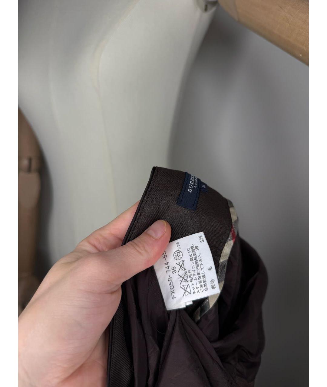 BURBERRY Мульти юбка мини, фото 7