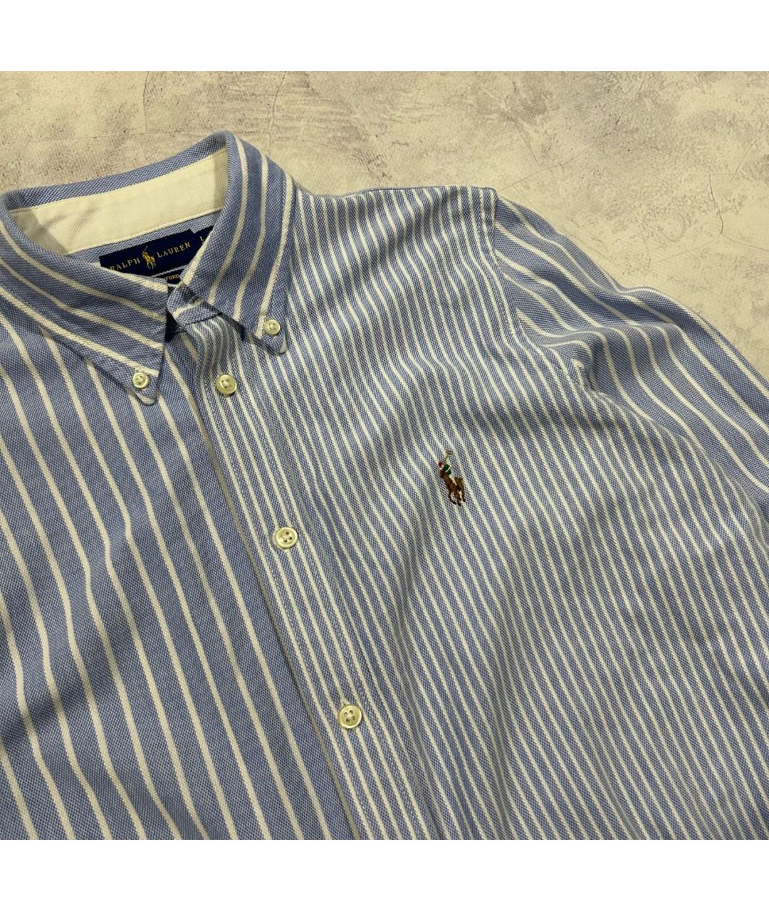 POLO RALPH LAUREN Голубая хлопковая рубашка, фото 3