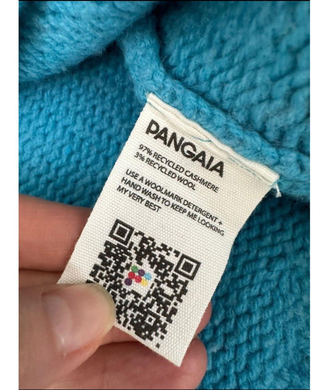 THE PANGAIA Бирюзовый кашемировый джемпер / свитер, фото 6