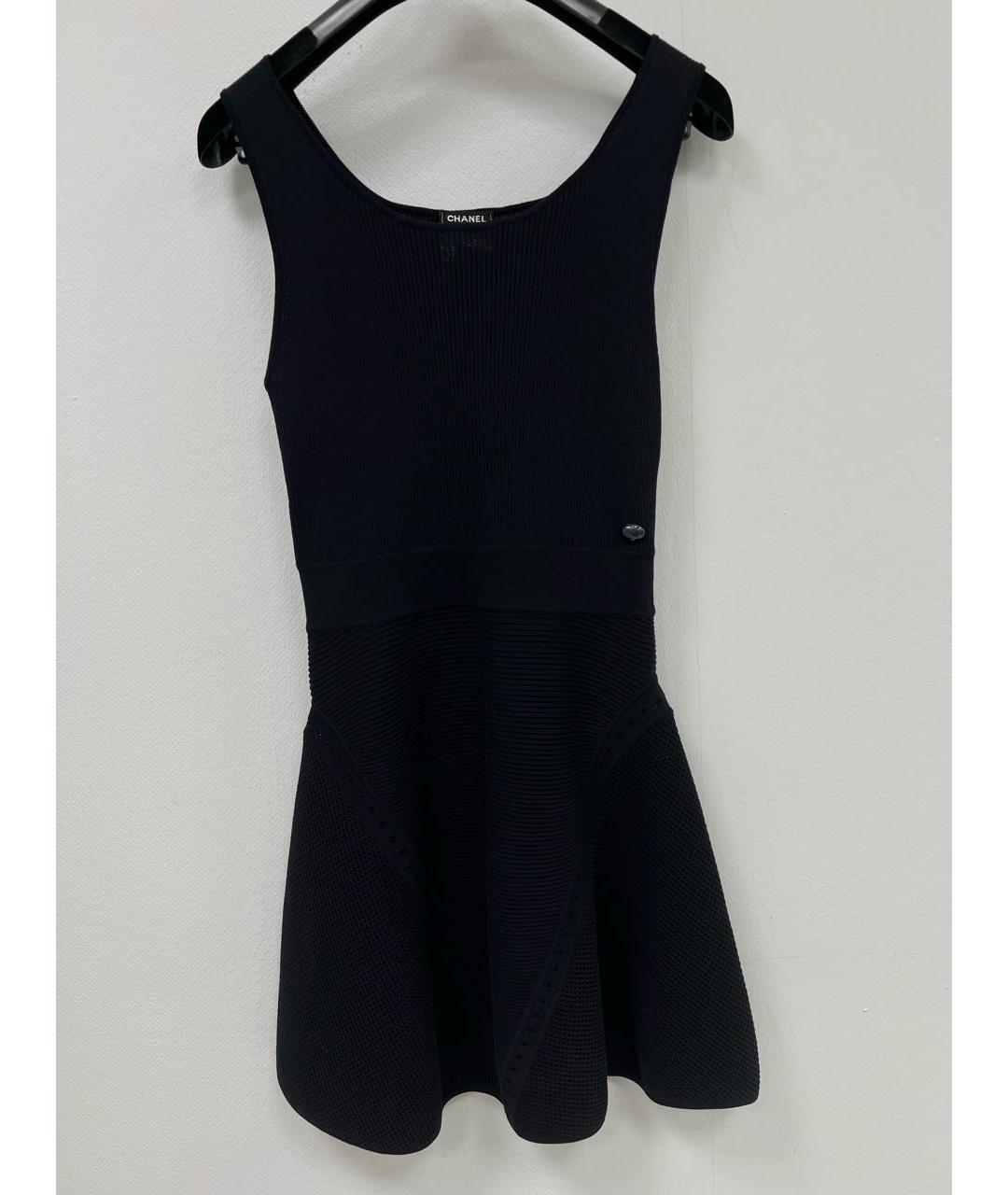 CHANEL Темно-синий хлопковый сарафан, фото 8