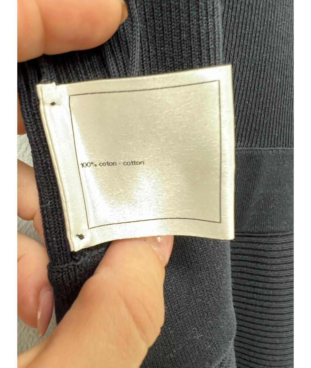 CHANEL Темно-синий хлопковый сарафан, фото 7