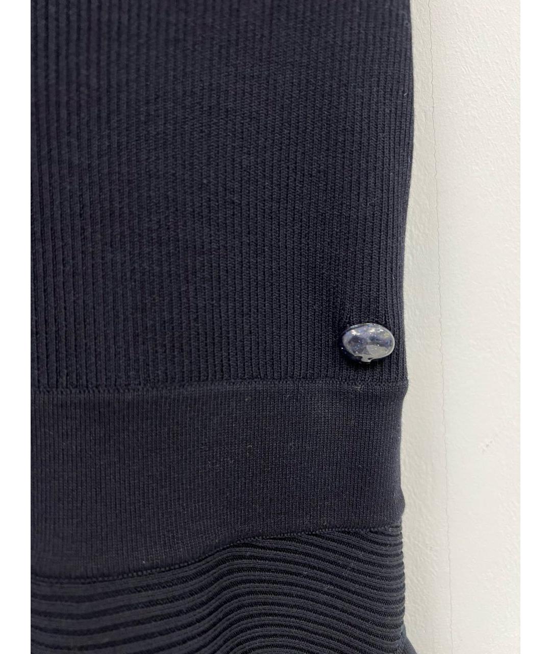 CHANEL Темно-синий хлопковый сарафан, фото 4