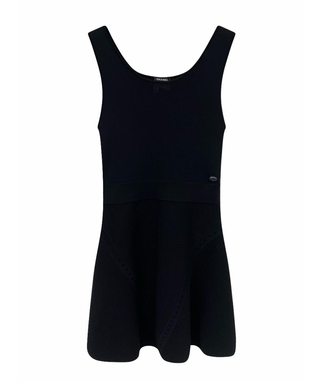 CHANEL Темно-синий хлопковый сарафан, фото 1