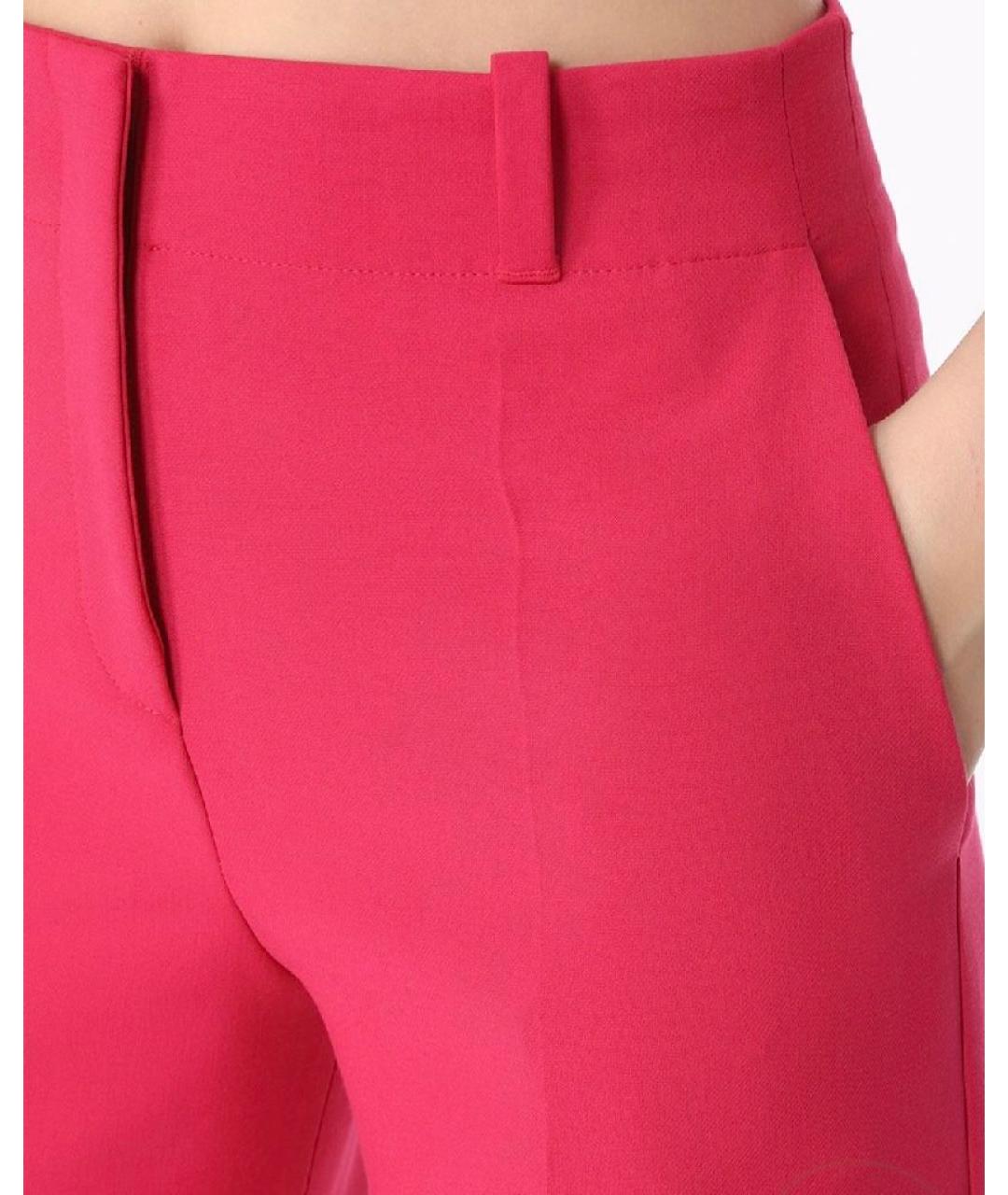 HUGO Розовые полиэстеровые прямые брюки, фото 3