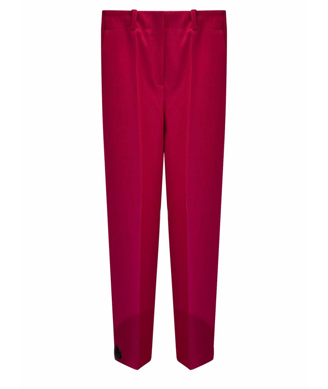 HUGO Розовые полиэстеровые прямые брюки, фото 1