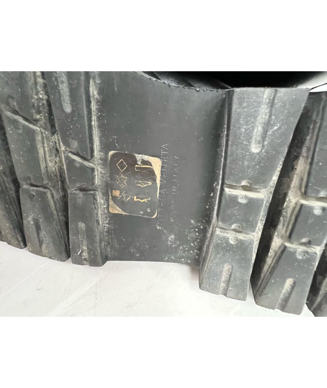 BOTTEGA VENETA Черные кожаные сапоги, фото 5