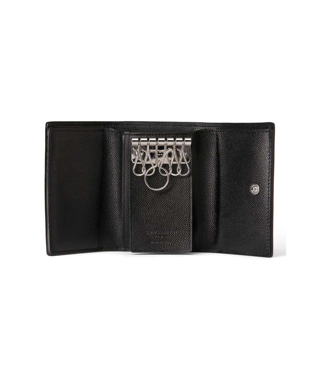 SAINT LAURENT Черная ключница, фото 4