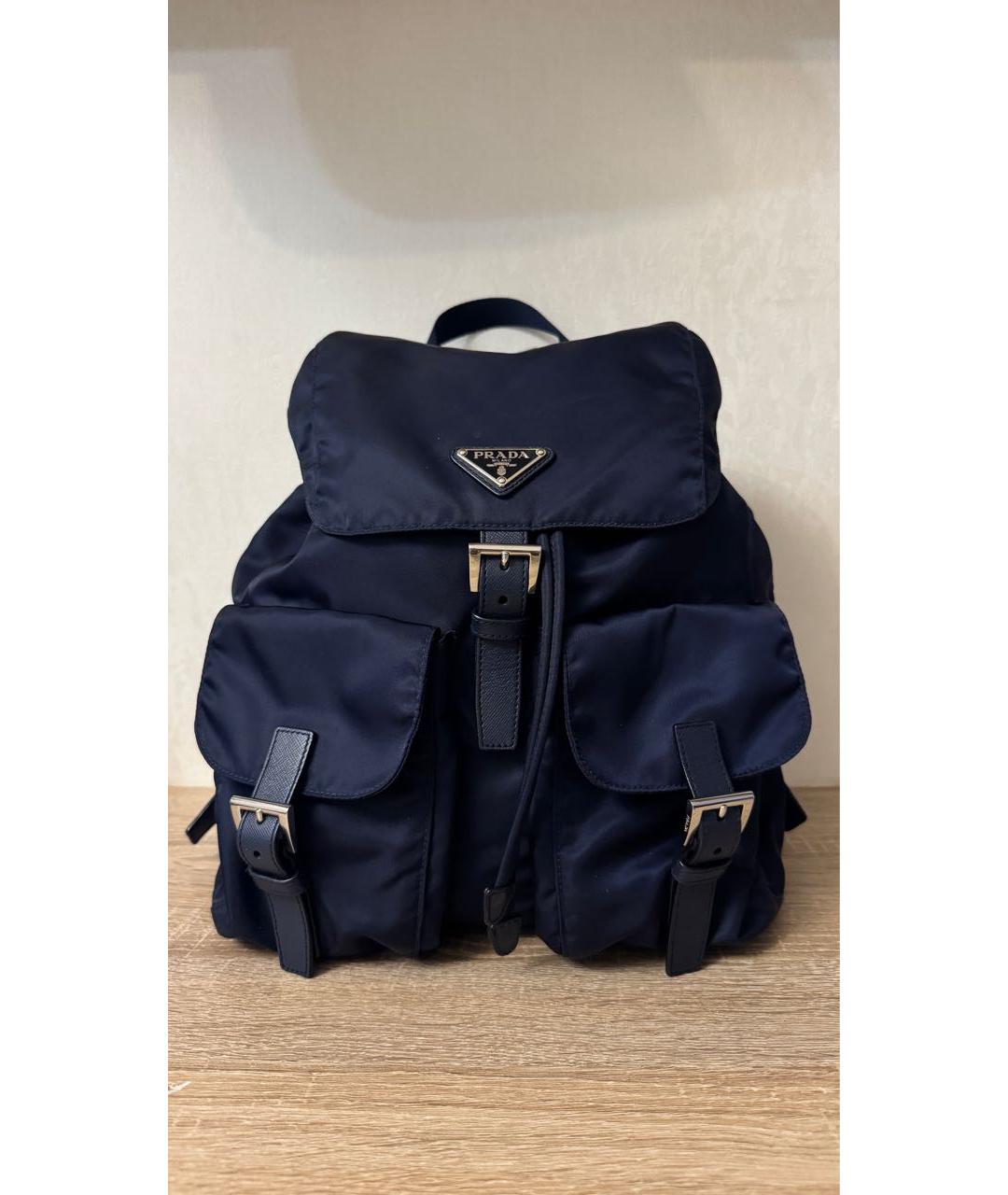 PRADA Темно-синий рюкзак, фото 9