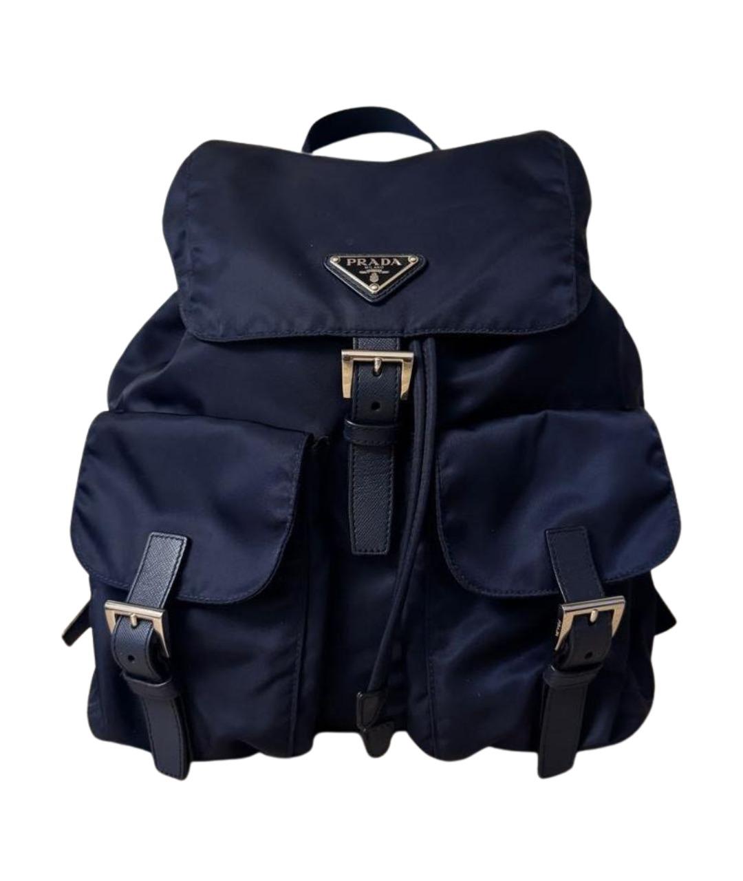 PRADA Темно-синий рюкзак, фото 1