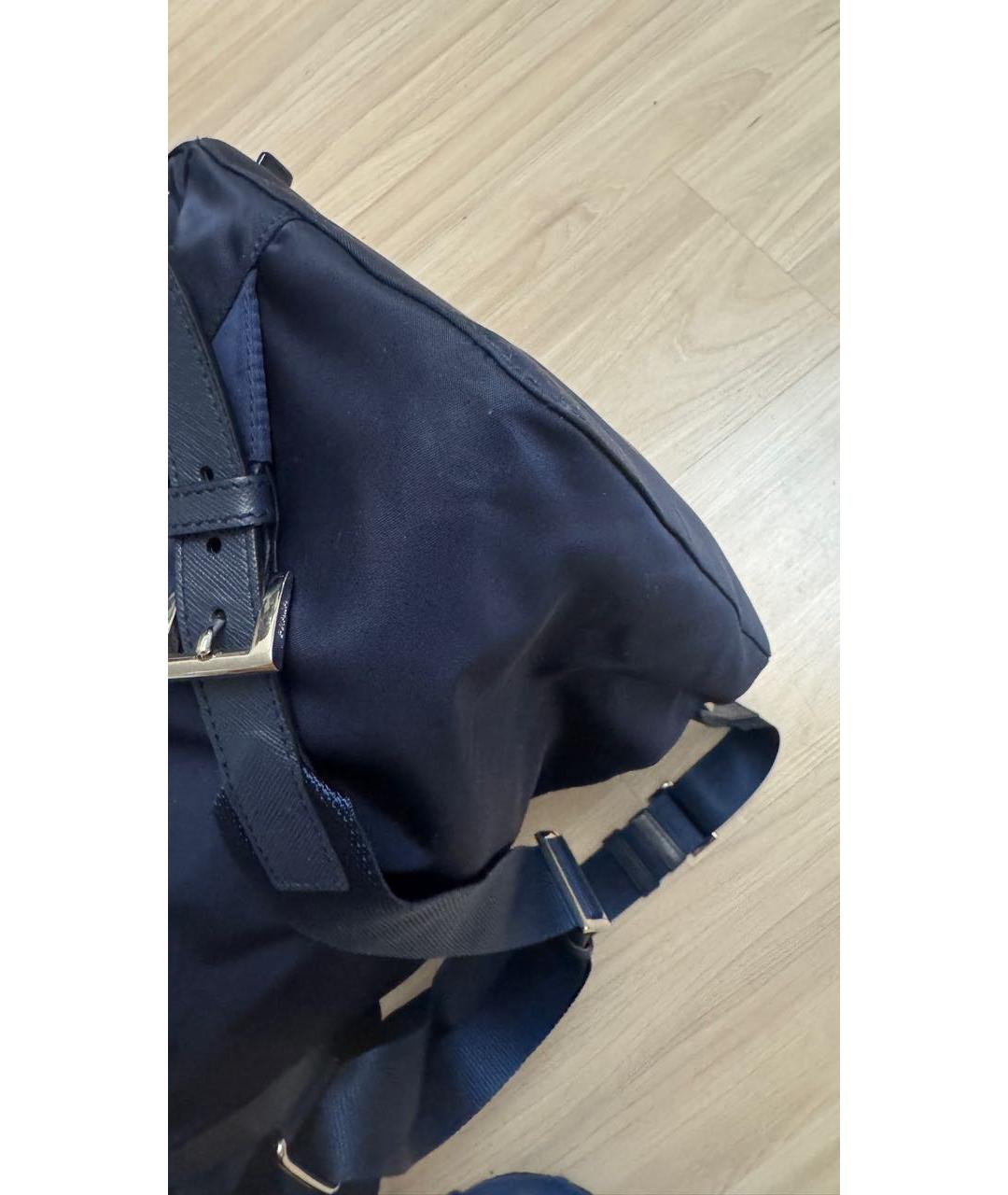 PRADA Темно-синий рюкзак, фото 7