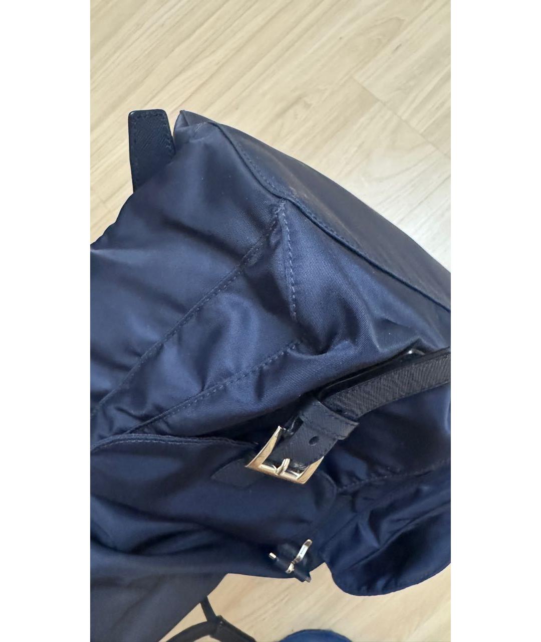 PRADA Темно-синий рюкзак, фото 6