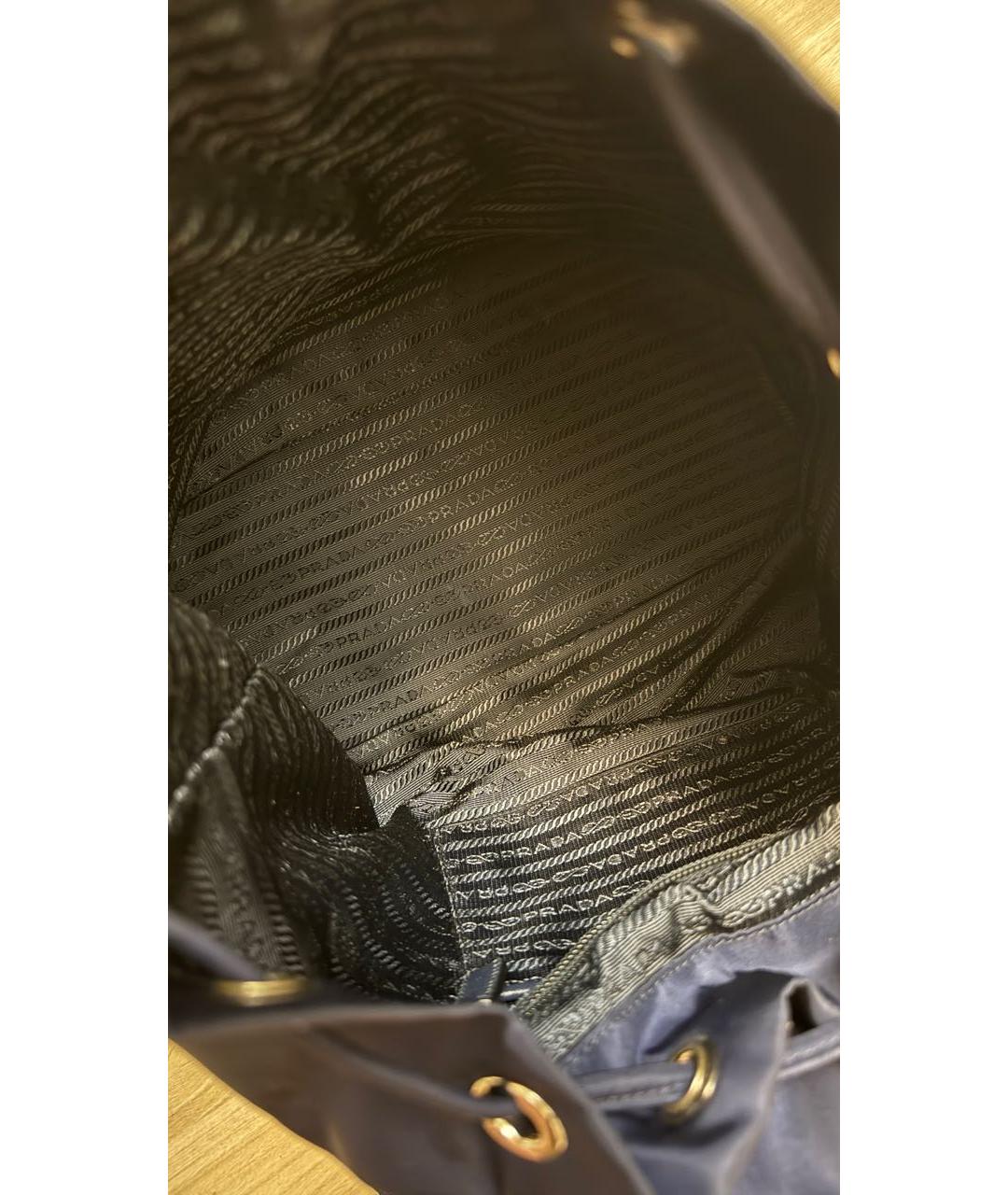 PRADA Темно-синий рюкзак, фото 4