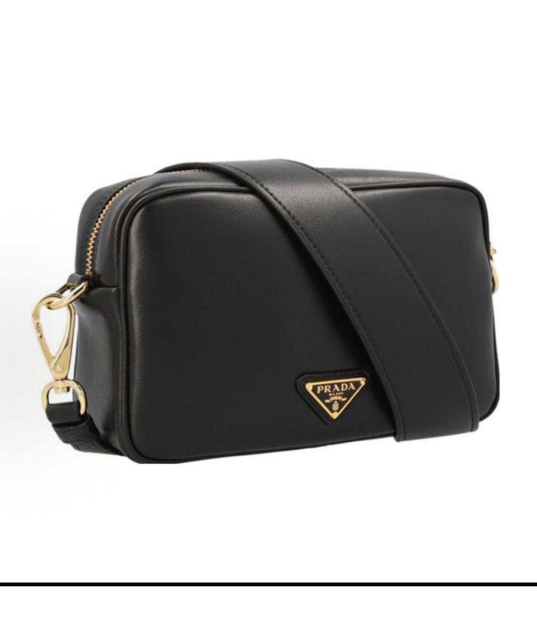 PRADA Черная кожаная сумка через плечо, фото 2