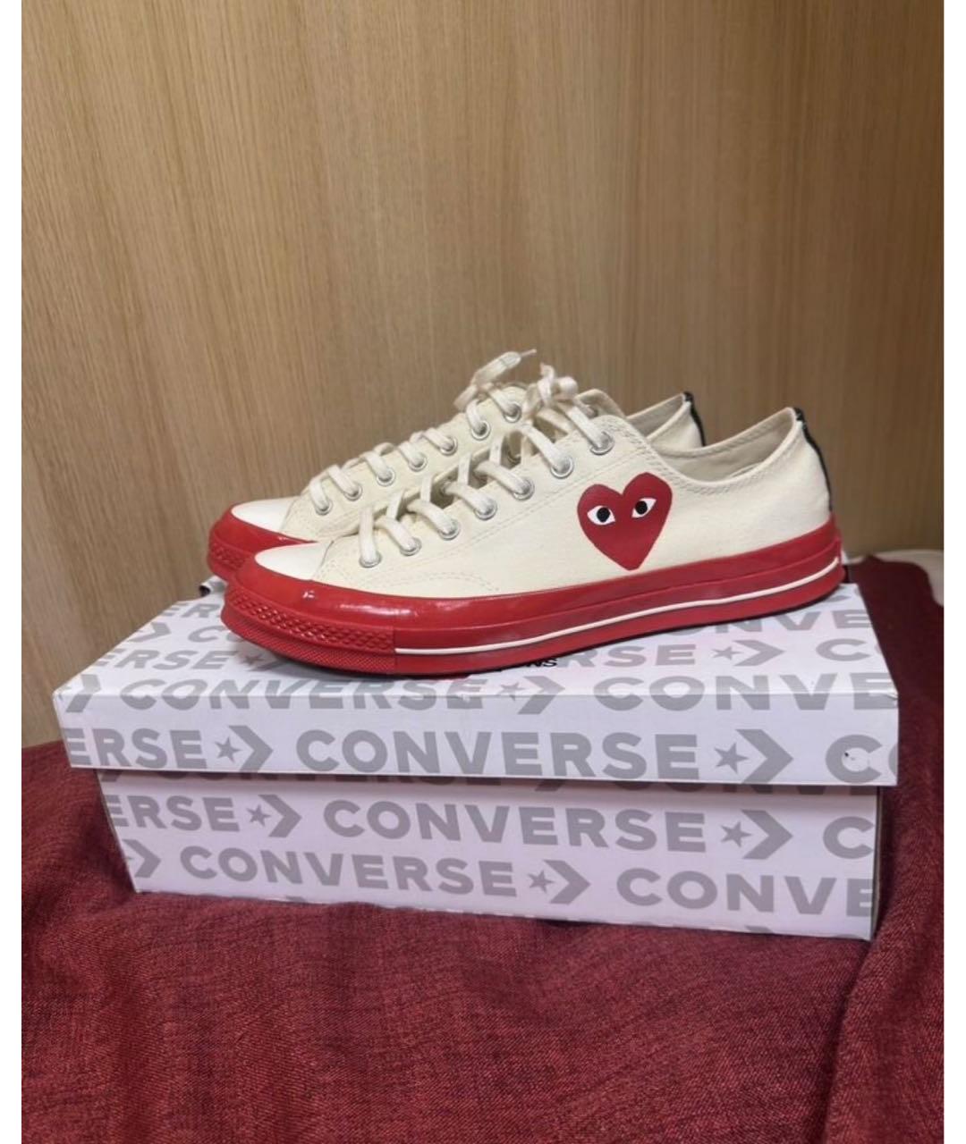 CONVERSE Бежевые низкие кроссовки / кеды, фото 9