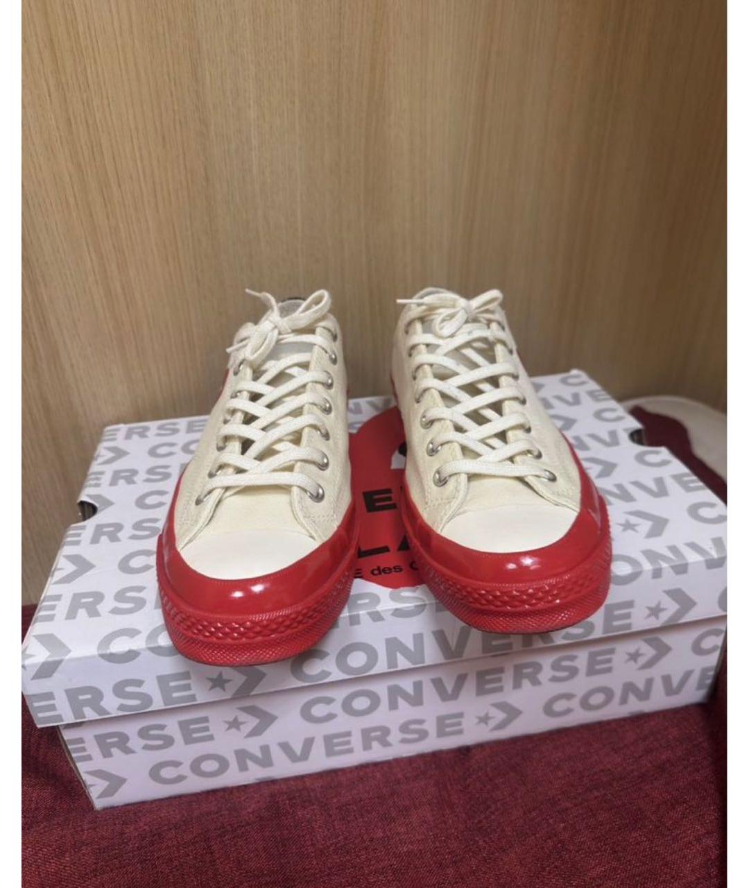 CONVERSE Бежевые низкие кроссовки / кеды, фото 6