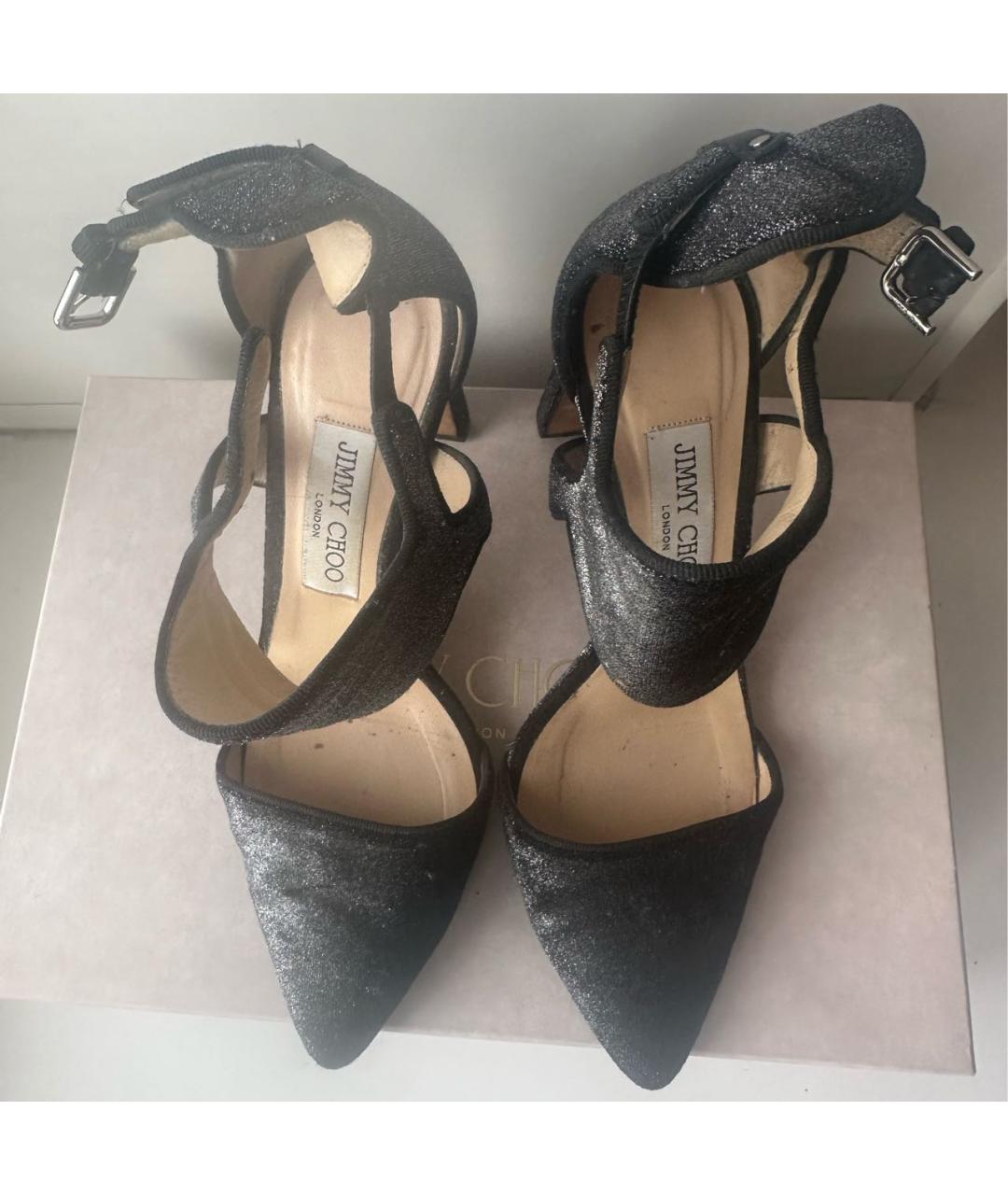 JIMMY CHOO Серые замшевые туфли, фото 3