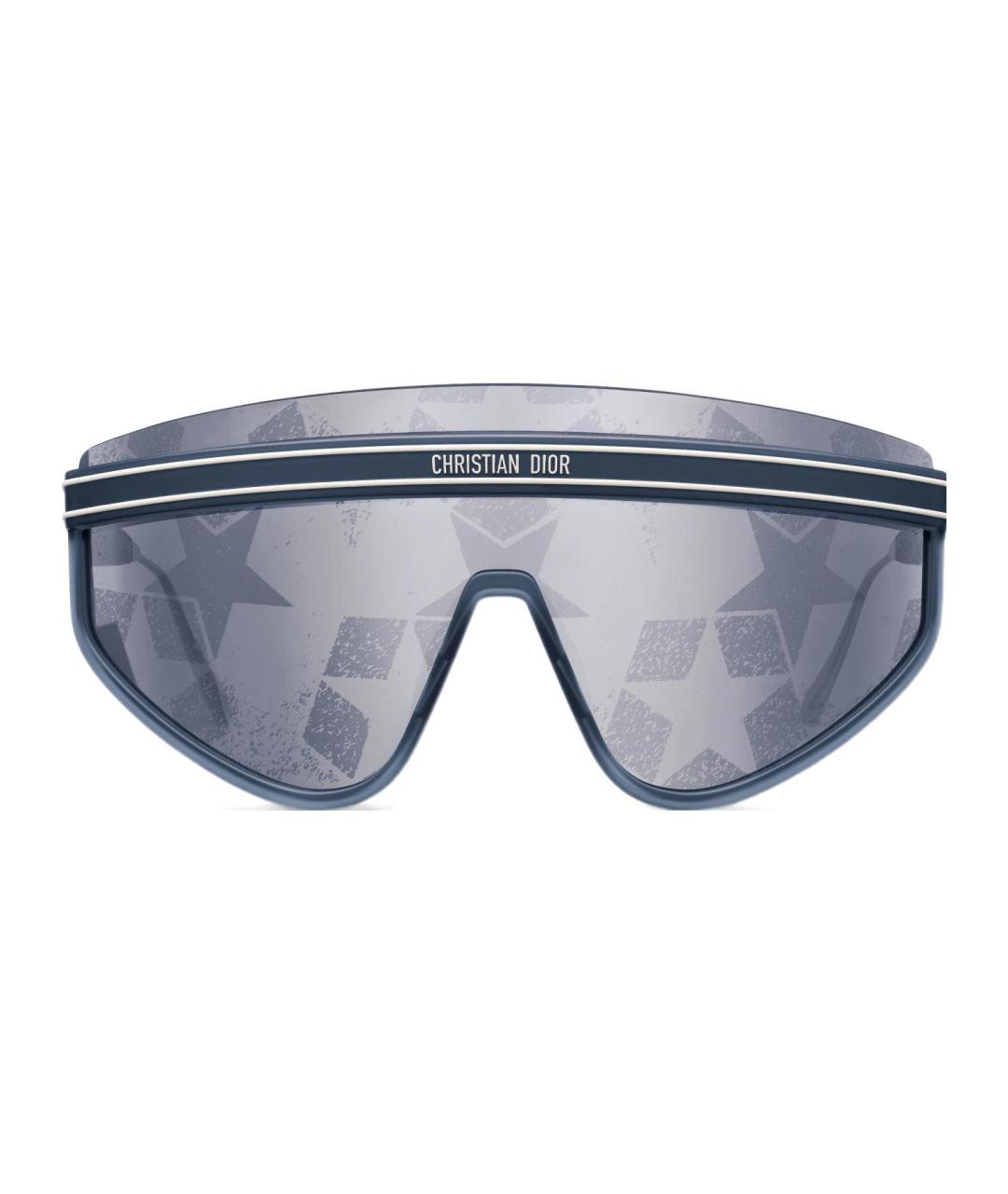 CHRISTIAN DIOR Синие пластиковые солнцезащитные очки, фото 2