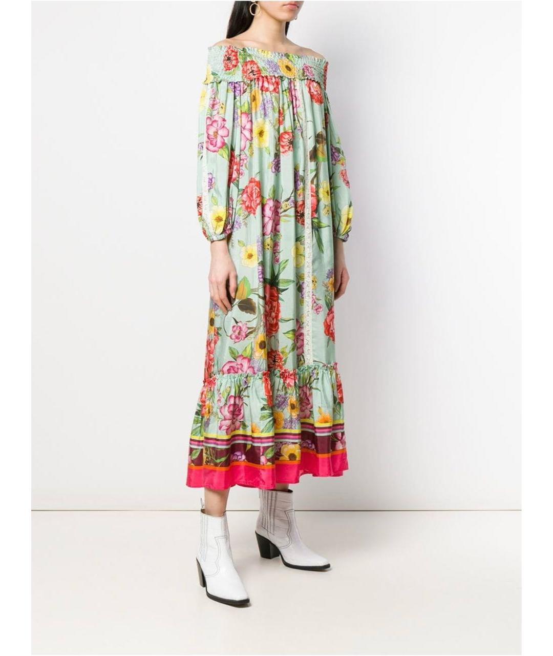 P.A.R.O.S.H. Мульти шелковое коктейльное платье, фото 3