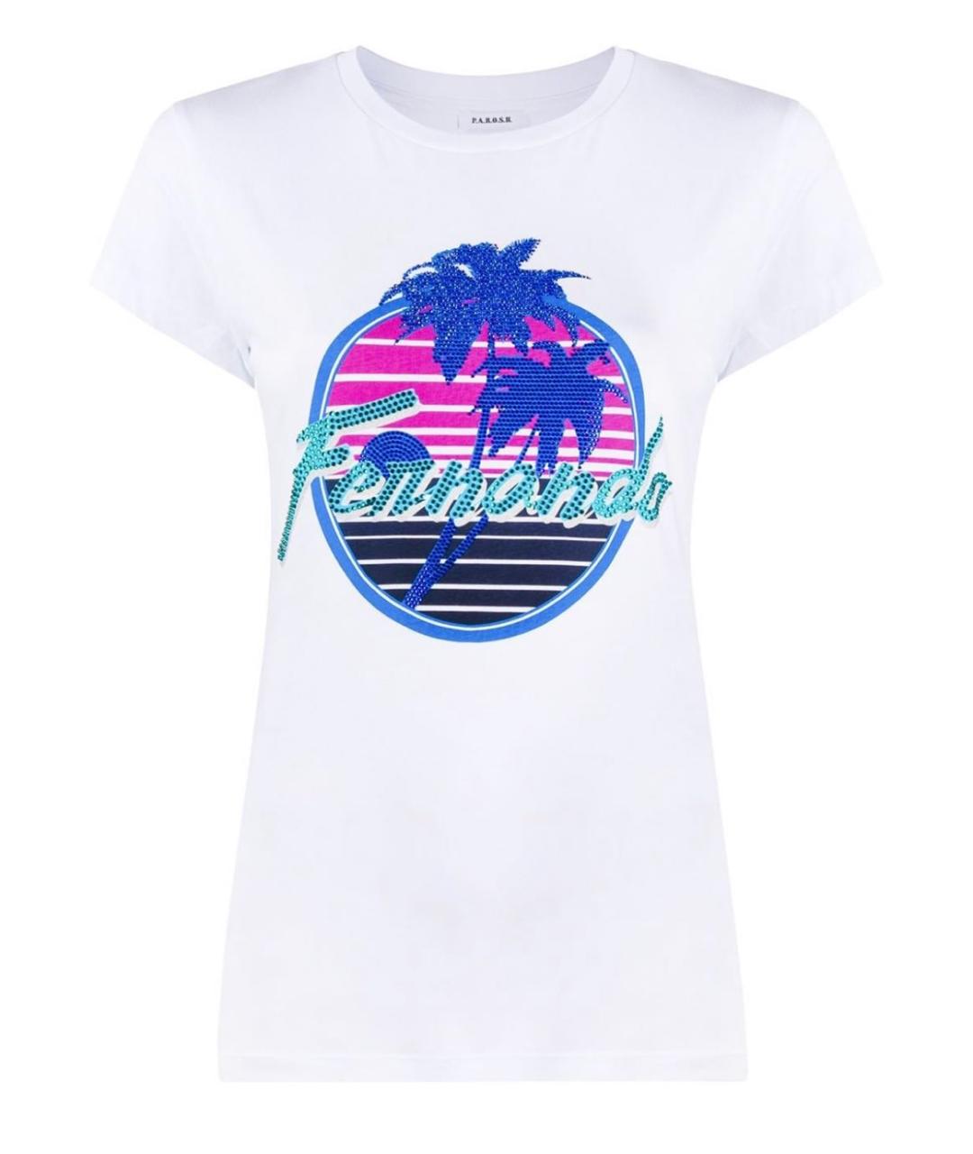 P.A.R.O.S.H. Белая хлопковая футболка, фото 9