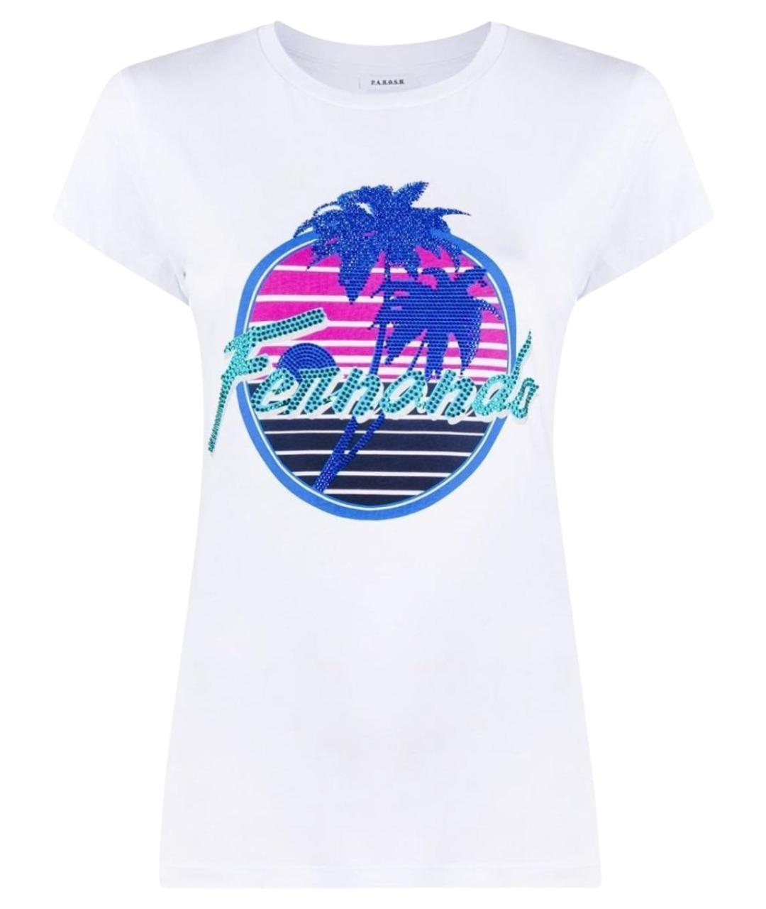 P.A.R.O.S.H. Белая хлопковая футболка, фото 1