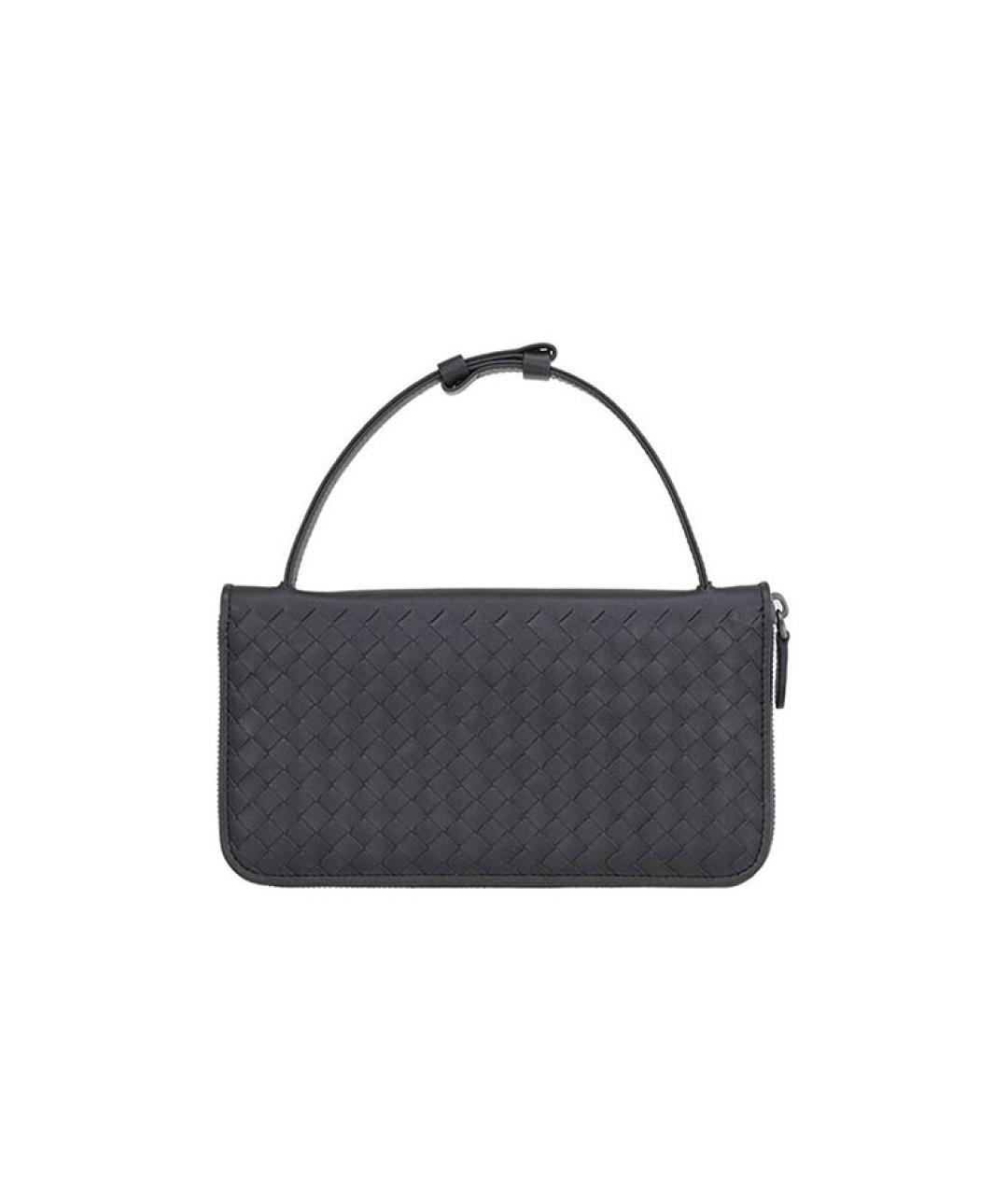 BOTTEGA VENETA Серая кожаная папка для документов, фото 3