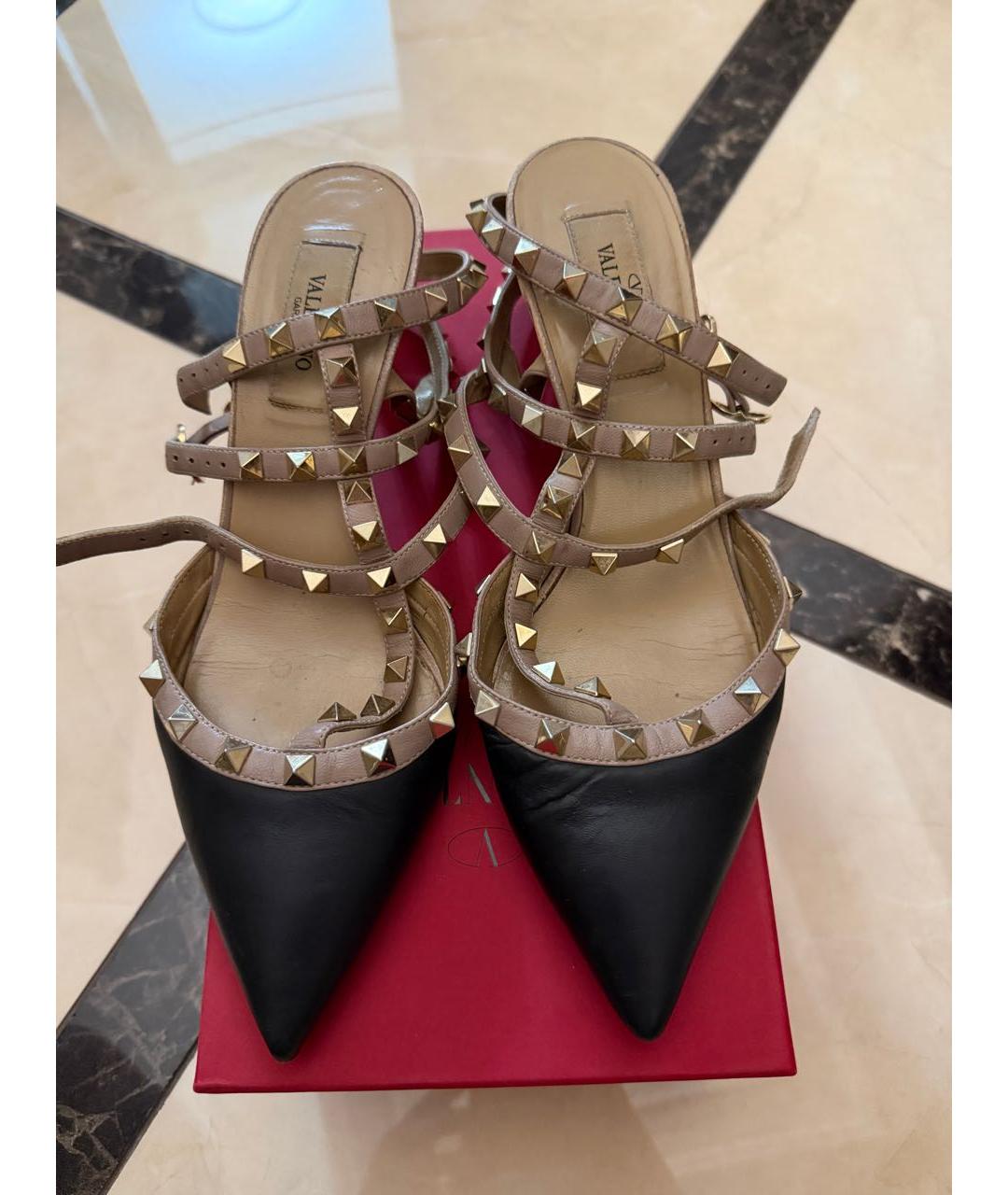 VALENTINO Черные кожаные туфли, фото 2