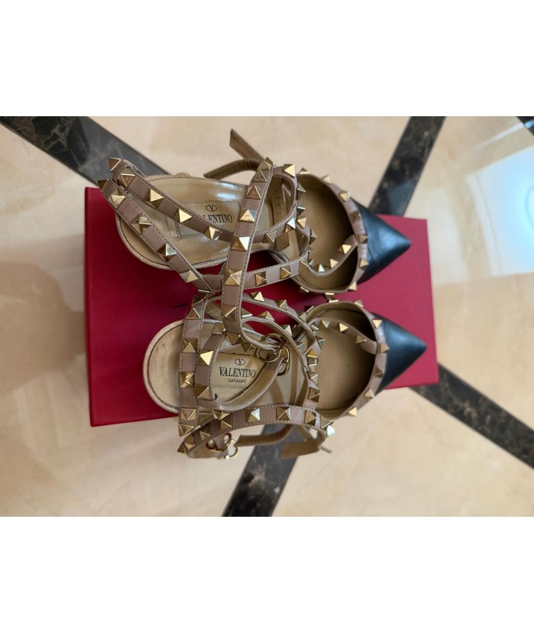 VALENTINO Черные кожаные туфли, фото 3