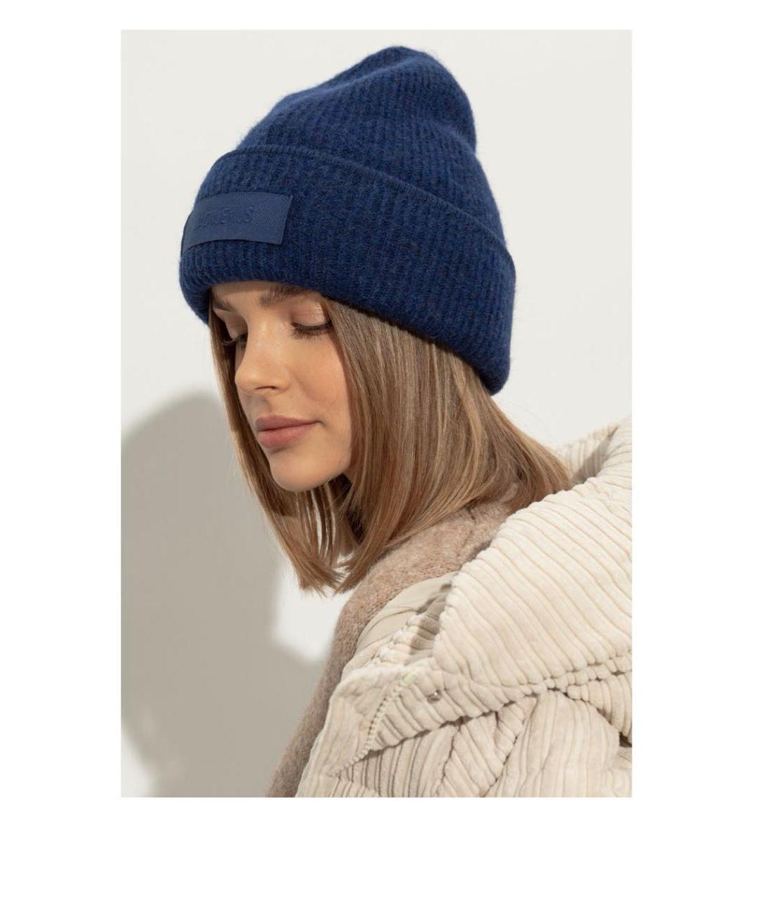 JACQUEMUS Черная шерстяная шапка, фото 4