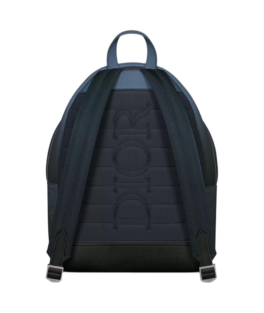 CHRISTIAN DIOR Синий кожаный рюкзак, фото 3