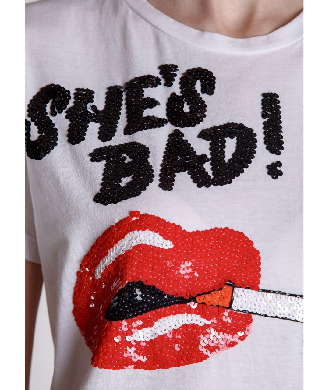 P.A.R.O.S.H. Белая хлопковая футболка, фото 3