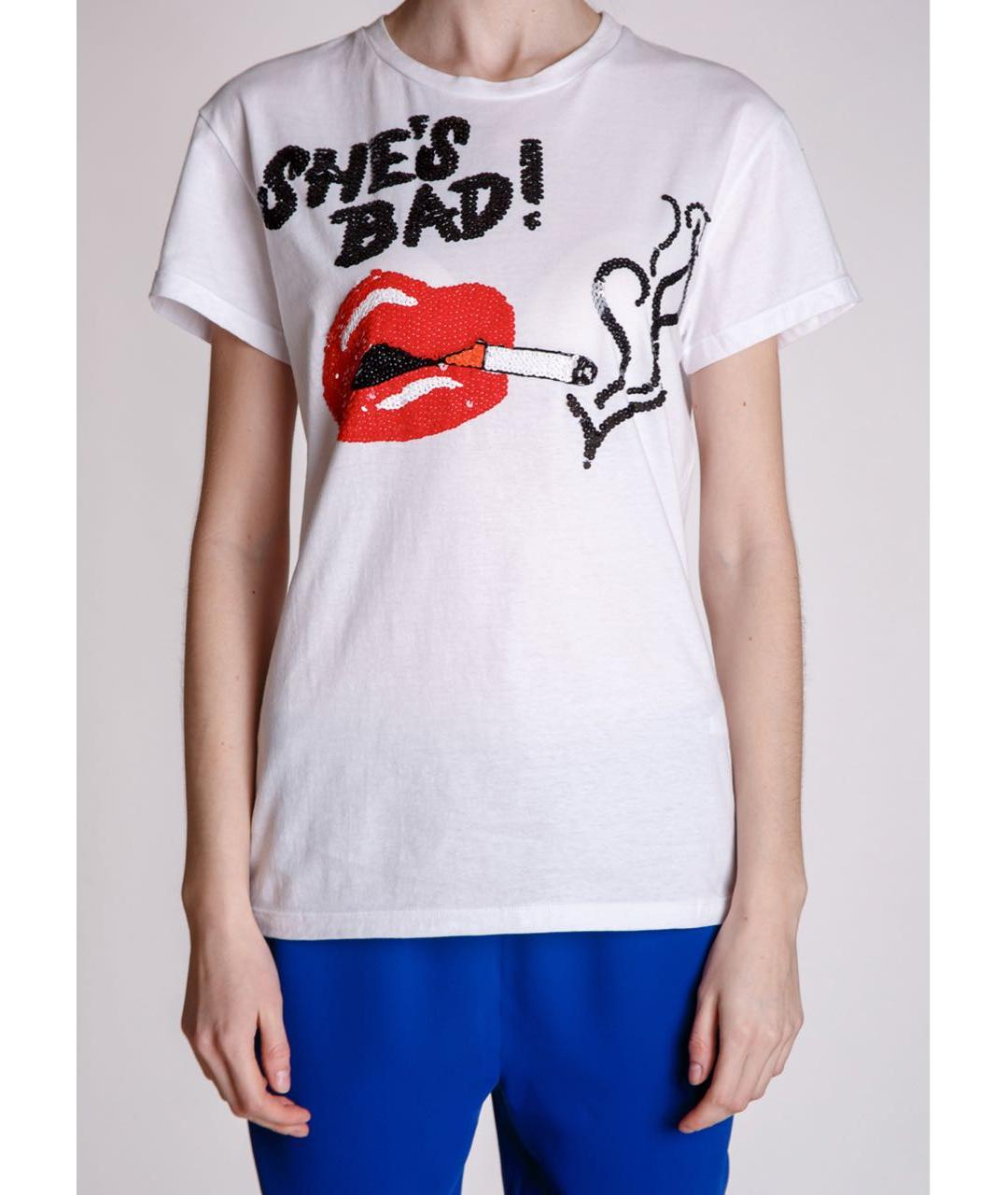 P.A.R.O.S.H. Белая хлопковая футболка, фото 2