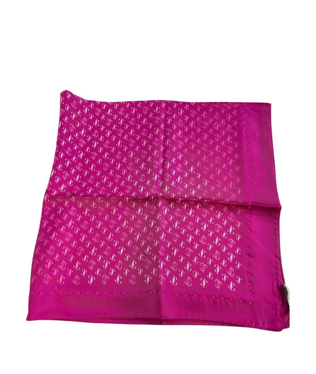 JIMMY CHOO Фуксия шелковый платок, фото 1