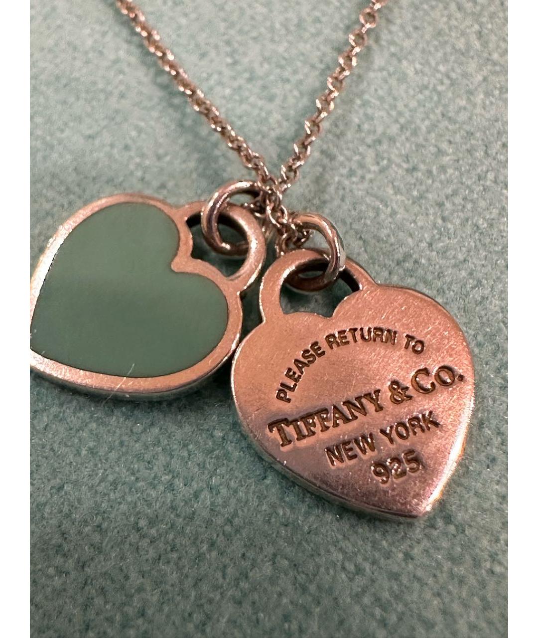 TIFFANY&CO Бирюзовое серебряное колье, фото 2