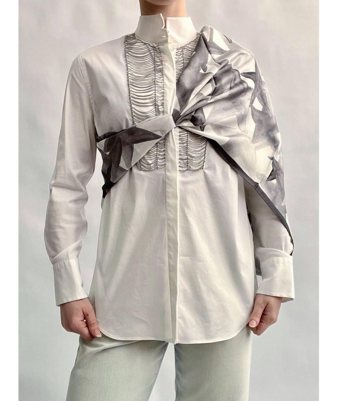 JIMMY CHOO Серый шелковый платок, фото 8