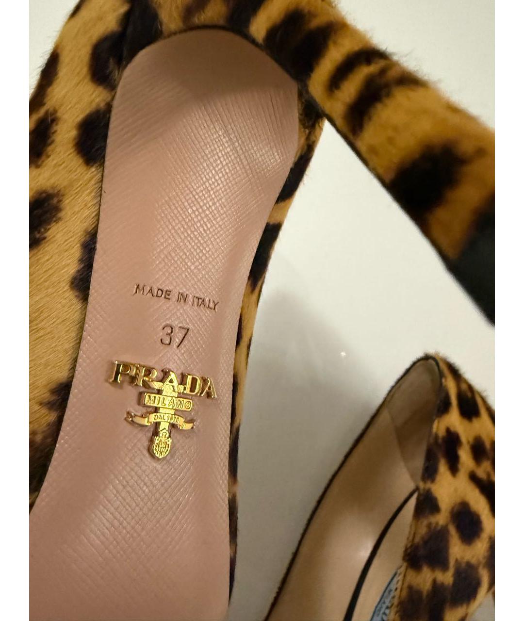 PRADA Мульти кожаные туфли, фото 6