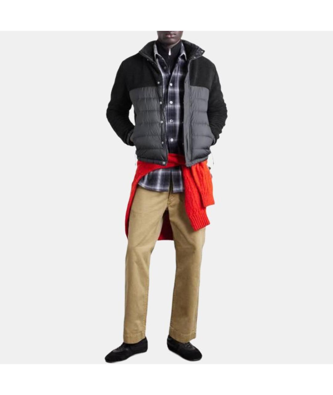 MONCLER Черная куртка, фото 2