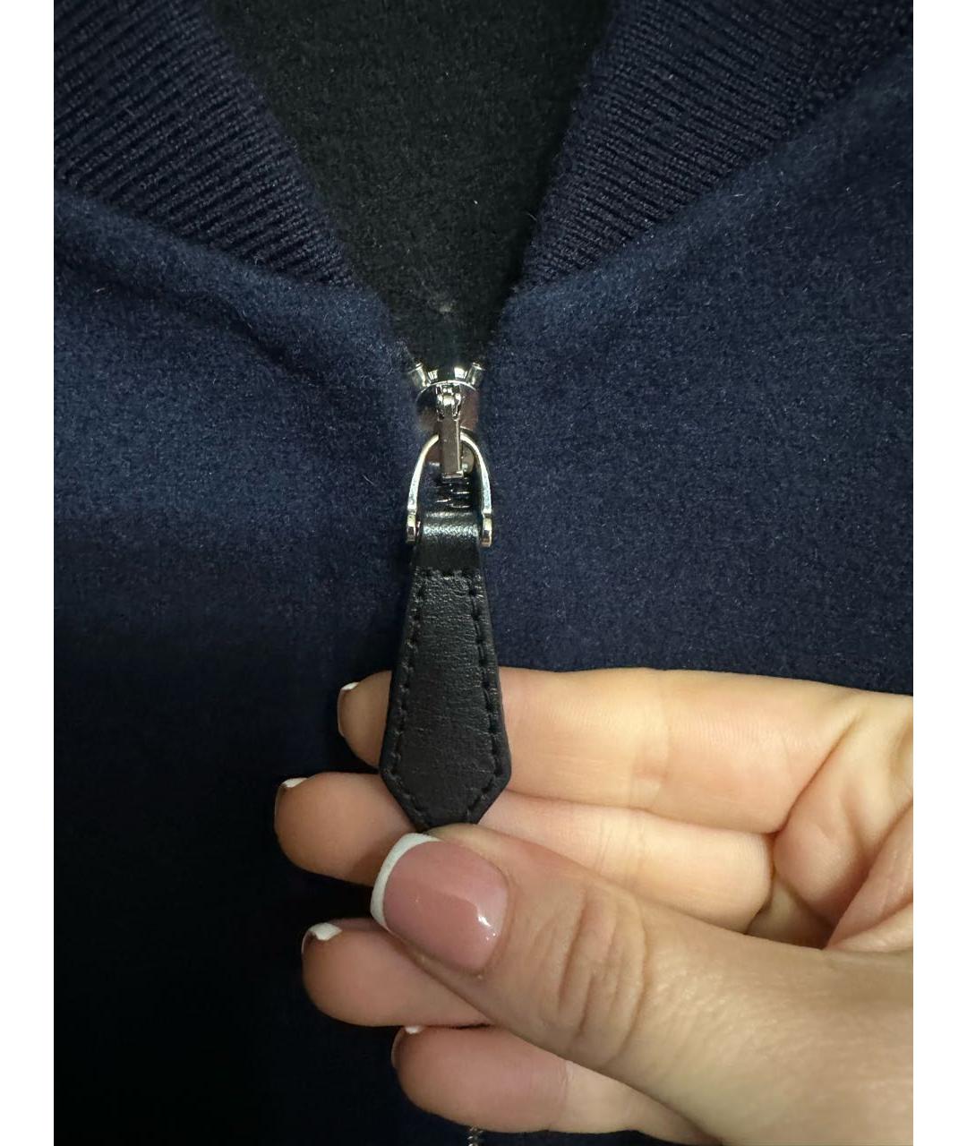 BURBERRY Темно-синяя кашемировая куртка, фото 4