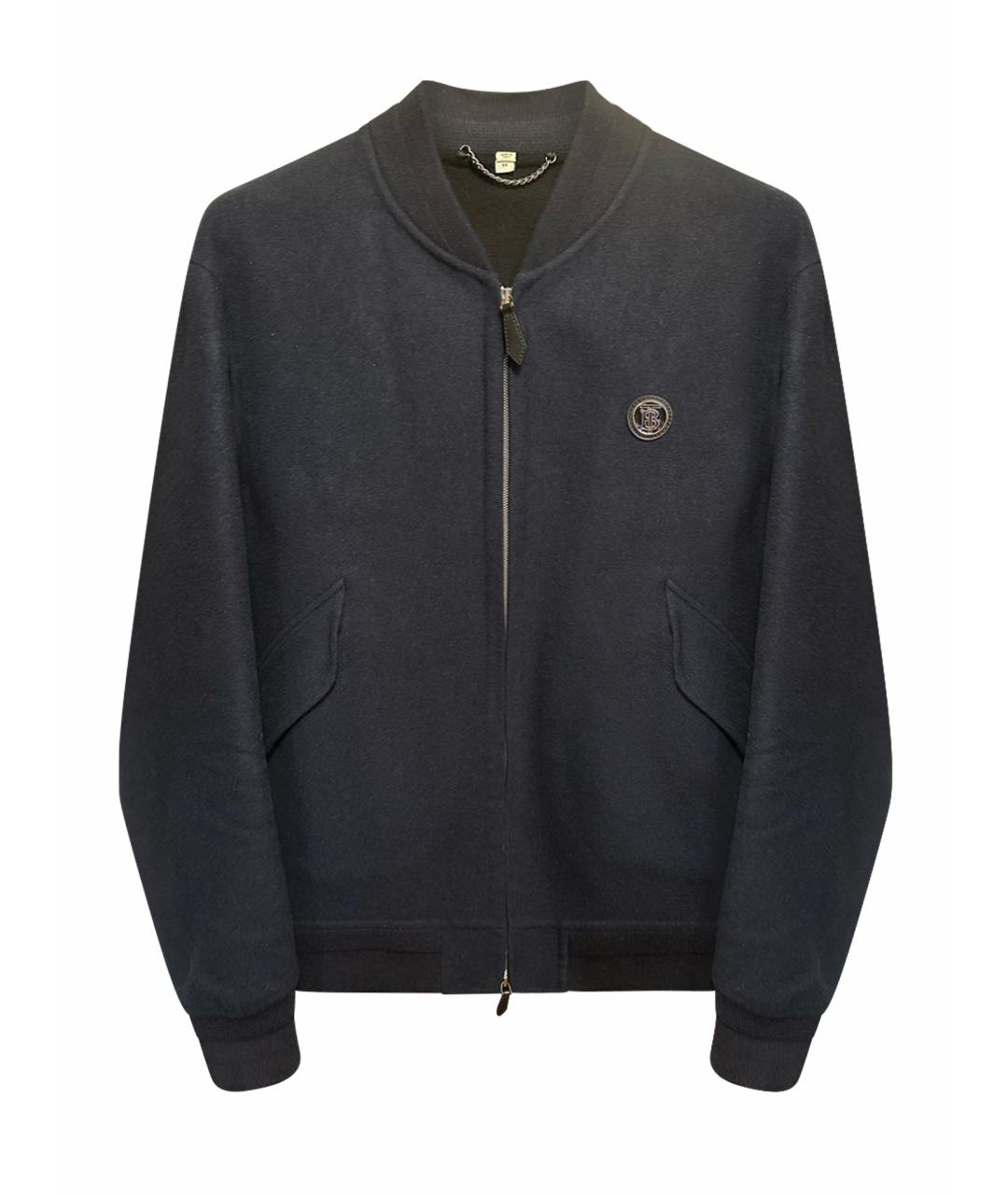 BURBERRY Темно-синяя кашемировая куртка, фото 1