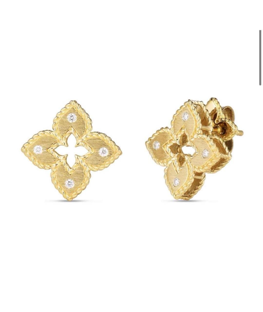 ROBERTO COIN Золотые серьги из желтого золота, фото 2