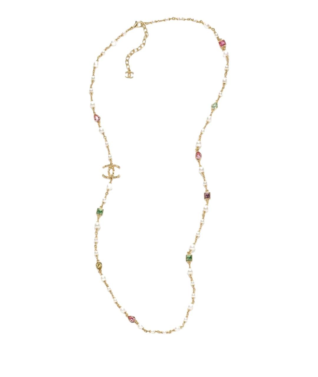 CHANEL Золотое металлическое колье, фото 1