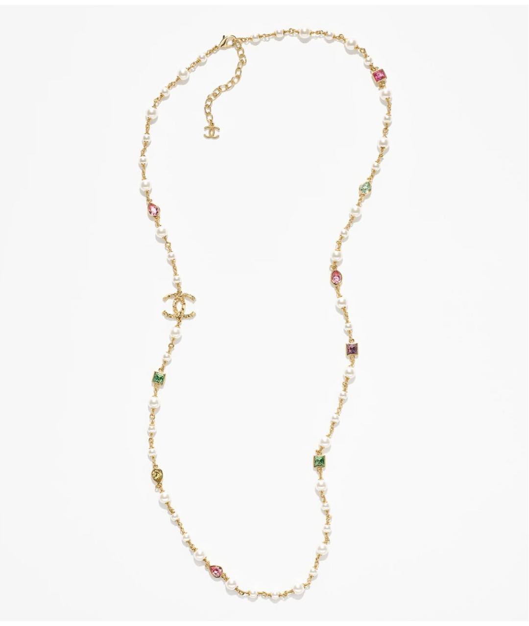 CHANEL Золотое металлическое колье, фото 7