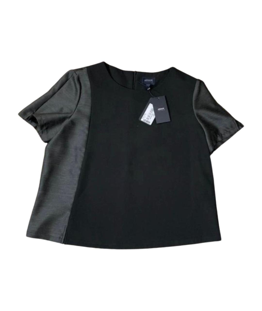 ARMANI JEANS Антрацитовая шерстяная блузы, фото 1