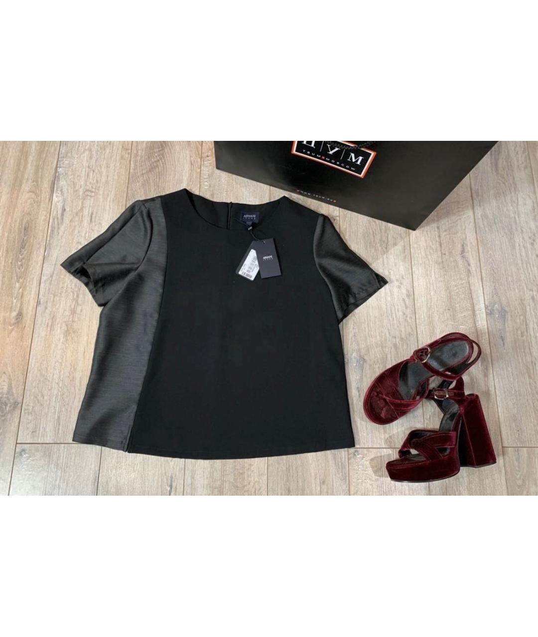 ARMANI JEANS Антрацитовая шерстяная блузы, фото 9