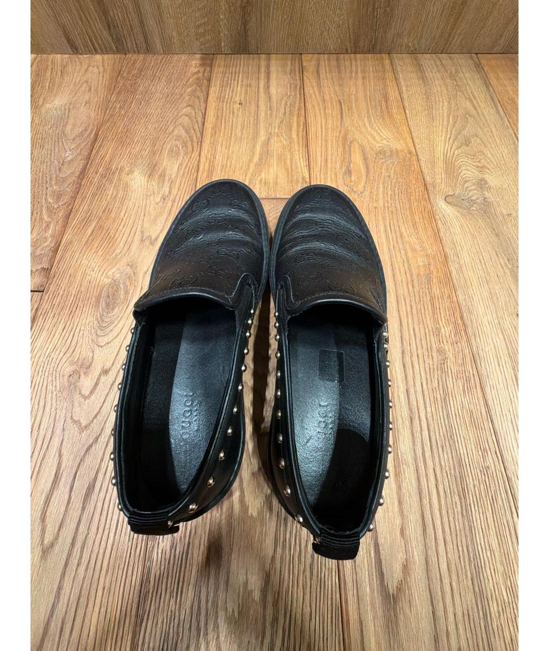 GUCCI Черные кожаные лоферы, фото 3