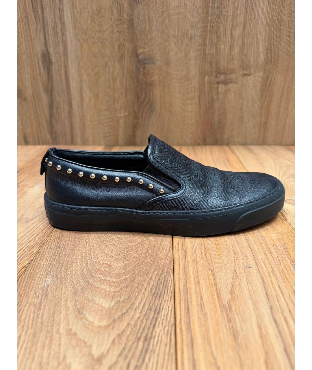 GUCCI Черные кожаные лоферы, фото 8